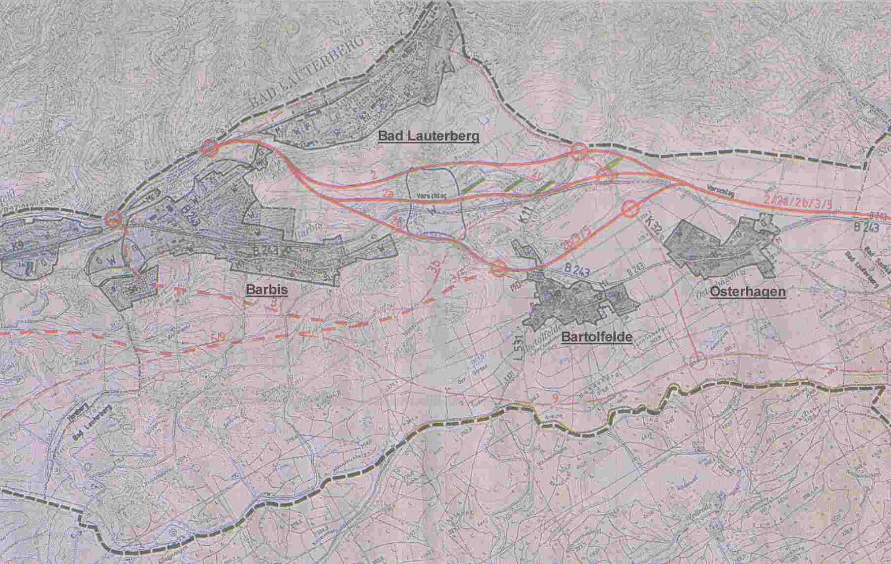 Umgehungsstra�e B243 f�r Bad Lauterberg