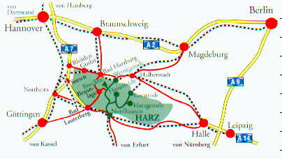 Anreise nach Bad Lauterberg (26966 Byte)