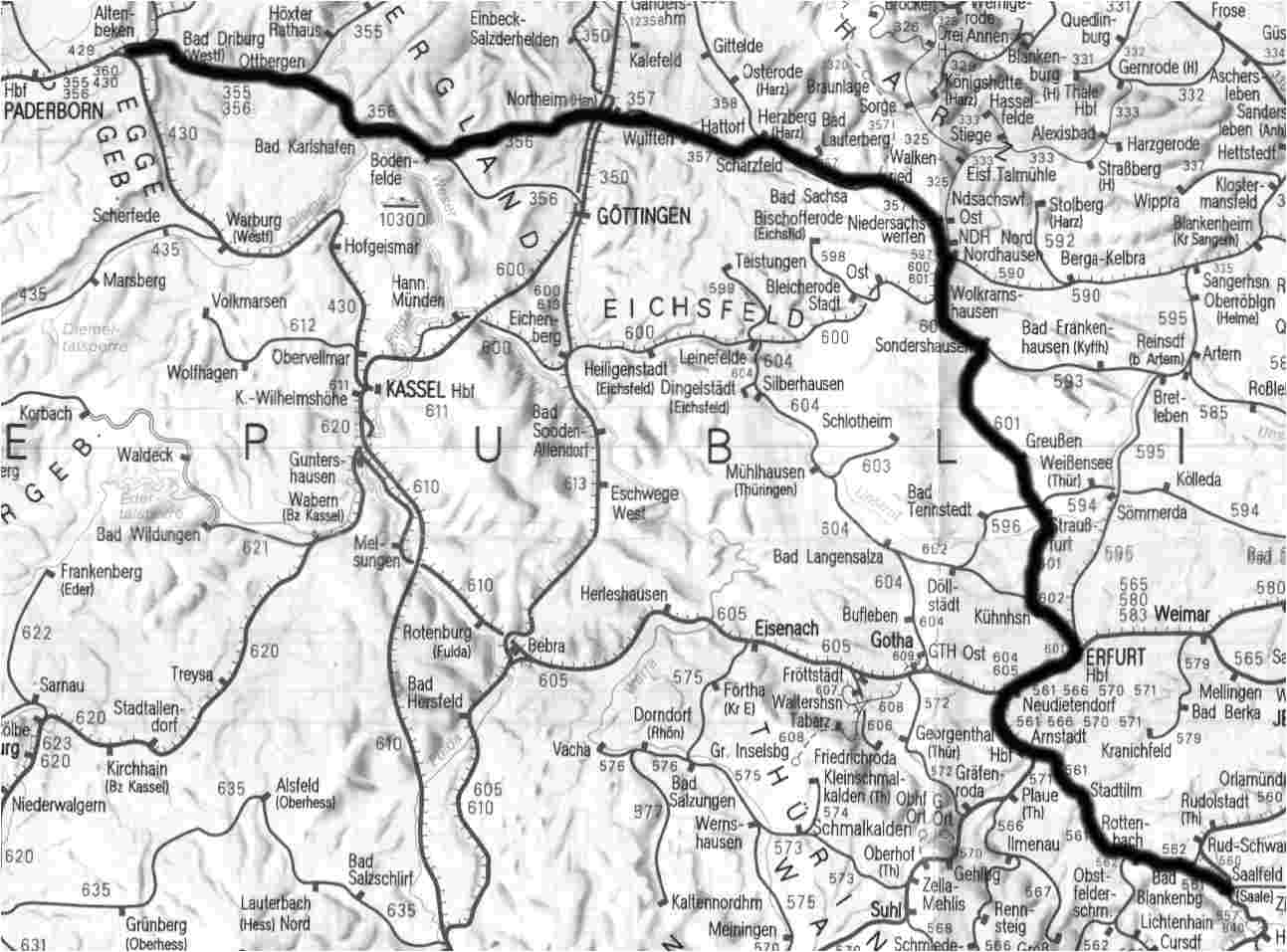 Altenbeken - Saalfeld (Saale)